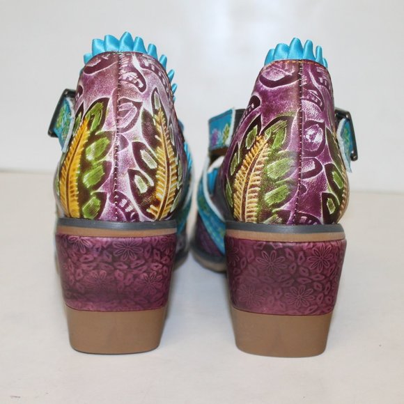 New Socofy Funky Criss Cross Mary Jane Heels Shoes Pump - Picture 5 of 8